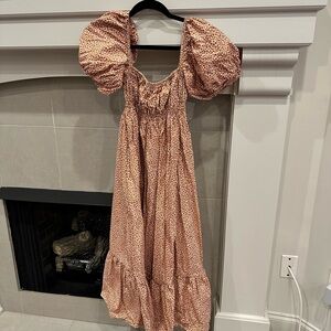 Matteau Orange Floral Dress